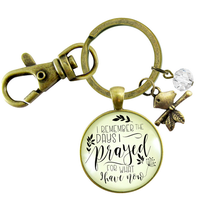 Gutsy Goodness Speak Truth Even When Voice Shakes, Inspirational Keychain