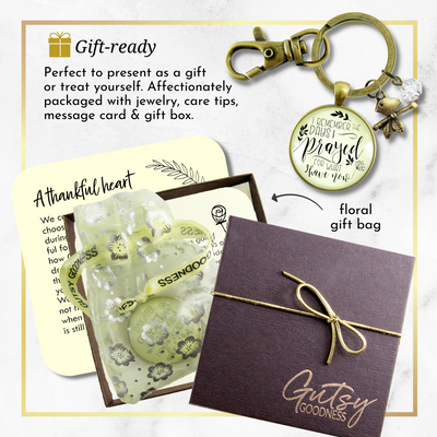 Grateful Keychain I Remember The Days I Prayed Blessed Thankful Jewelry Bird - Gutsy Goodness Handmade Jewelry;Grateful Keychain I Remember The Days I Prayed Blessed Thankful Jewelry Bird - Gutsy Goodness Handmade Jewelry Gifts