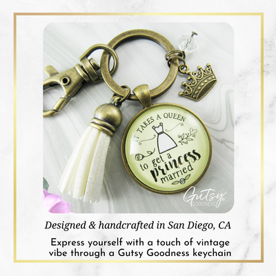Wedding Planner Keychain Takes A Queen Bridesmaid Mother Of Bride Gift Jewelry Crown Tassel  Keychain - Women - Gutsy Goodness Handmade Jewelry
