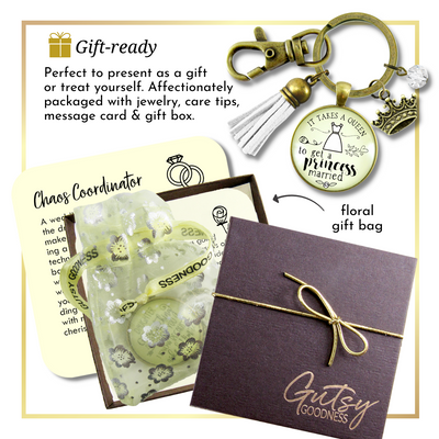 Wedding Planner Keychain Takes A Queen Bridesmaid Mother Of Bride Gift Jewelry Crown Tassel  Keychain - Women - Gutsy Goodness Handmade Jewelry