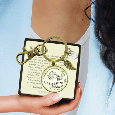 Mother Keychain Family Tree Jewelry Blended Step in Law Families Gift - Gutsy Goodness Handmade Jewelry;Mother Keychain Family Tree Jewelry Blended Step In Law Families Gift - Gutsy Goodness Handmade Jewelry Gifts