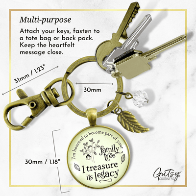 Mother Keychain Family Tree Jewelry Blended Step in Law Families Gift - Gutsy Goodness Handmade Jewelry;Mother Keychain Family Tree Jewelry Blended Step In Law Families Gift - Gutsy Goodness Handmade Jewelry Gifts