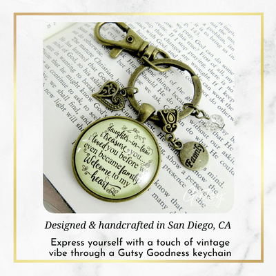 Daughter In Law Keychain Treasure You Family Welcome Meaningful Jewelry - Gutsy Goodness Handmade Jewelry;Daughter In Law Keychain Treasure You Family Welcome Meaningful Jewelry - Gutsy Goodness Handmade Jewelry Gifts