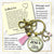 Handmade Gutsy Goodness Jewelry More Jesus Less Drama Faith Keychain Women's Purse Charm Boho Fashion Pink Tassel Charm & Card