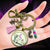 Handmade Gutsy Goodness Jewelry Counting My Blessings Under The Neon Moon Keychain Southwest Boho Jewelry Tassel & Gecko Charms