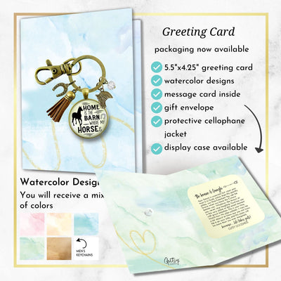 Handmade Gutsy Goodness Jewelry Home Is The Barn Where My Horse Is Keychain Western Boho Country Girl Tassel Charm Jewelry