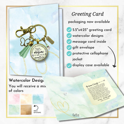 Handmade Gutsy Goodness Jewelry Reclaim The Shattered Pieces Make Mosaic Keychain Inspiring Jewelry Enough & Tassel Charm & Message Card