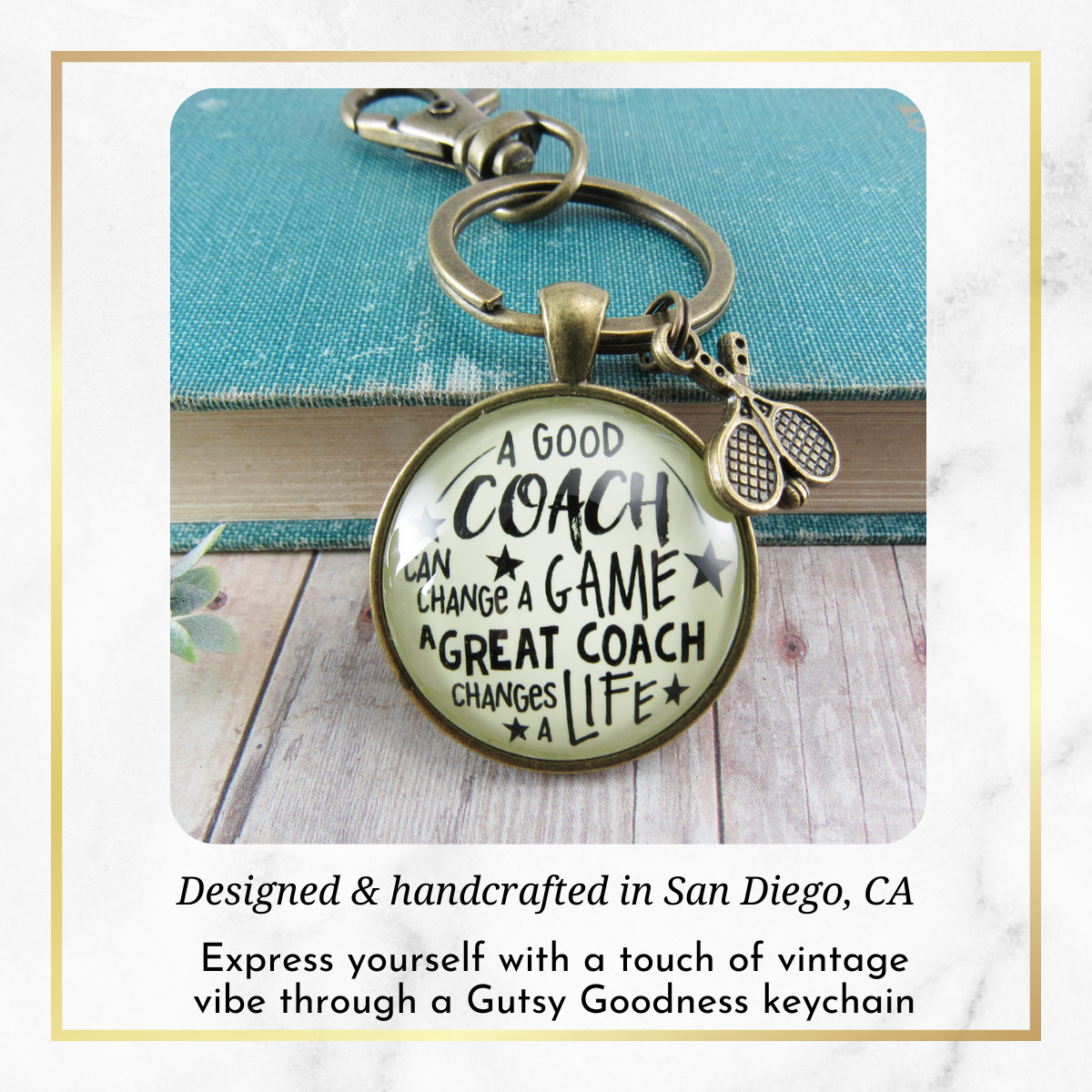 Tennis Coaching Sport Keychain Great Coach Changes Life Thank You Gift - Gutsy Goodness Handmade Jewelry;Tennis Coaching Sport Keychain Great Coach Changes Life Thank You Gift - Gutsy Goodness Handmade Jewelry Gifts