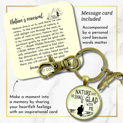 Fishing Keychain Dad Nature Says Outdoorsman Rustic Key Ring Gift For Father Sportsman - Gutsy Goodness Handmade Jewelry;Fishing Keychain Dad Nature Says Outdoorsman Rustic Key Ring Gift For Father Sportsman - Gutsy Goodness Handmade Jewelry Gifts