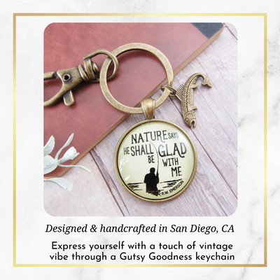 Fishing Keychain Dad Nature Says Outdoorsman Rustic Key Ring Gift For Father Sportsman - Gutsy Goodness Handmade Jewelry;Fishing Keychain Dad Nature Says Outdoorsman Rustic Key Ring Gift For Father Sportsman - Gutsy Goodness Handmade Jewelry Gifts