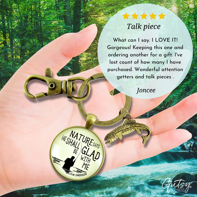 Fishing Keychain Dad Nature Says Outdoorsman Rustic Key Ring Gift For Father Sportsman - Gutsy Goodness Handmade Jewelry;Fishing Keychain Dad Nature Says Outdoorsman Rustic Key Ring Gift For Father Sportsman - Gutsy Goodness Handmade Jewelry Gifts