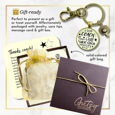 Basketball Coaching Sport Keychain Great Coach Changes Life Thank You Gift - Gutsy Goodness Handmade Jewelry;Basketball Coaching Sport Keychain Great Coach Changes Life Thank You Gift - Gutsy Goodness Handmade Jewelry Gifts