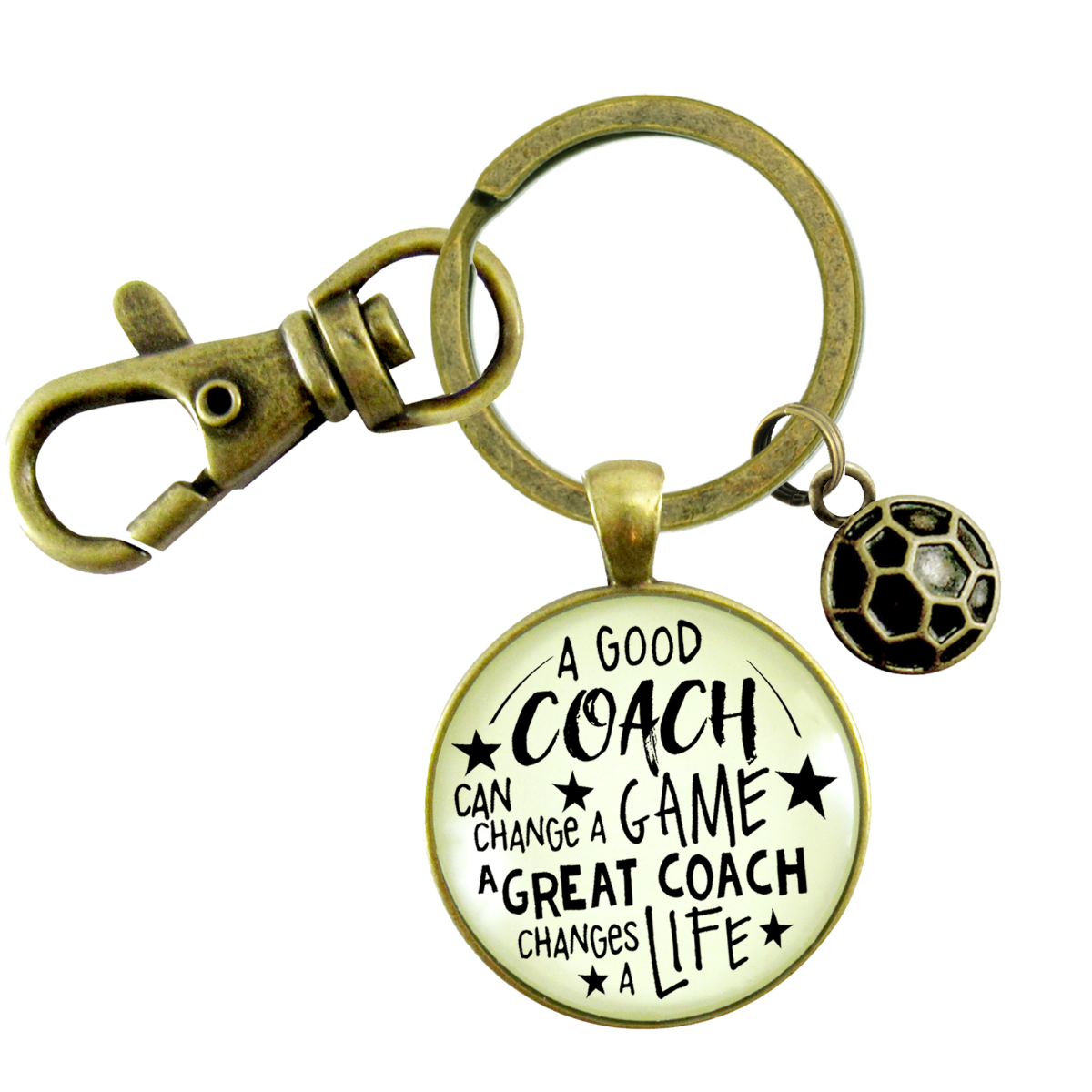 Soccer Coaching Sport Keychain Great Coach Changes Life Thank You Gift - Gutsy Goodness Handmade Jewelry;Soccer Coaching Sport Keychain Great Coach Changes Life Thank You Gift - Gutsy Goodness Handmade Jewelry Gifts