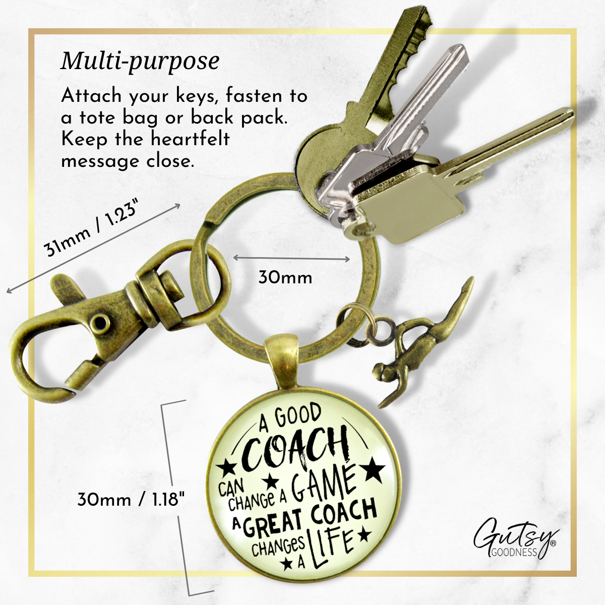 Swim Coaching Sport Keychain Great Coach Changes Life Swimming Instructor Gift - Gutsy Goodness Handmade Jewelry;Swim Coaching Sport Keychain Great Coach Changes Life Swimming Instructor Gift - Gutsy Goodness Handmade Jewelry Gifts