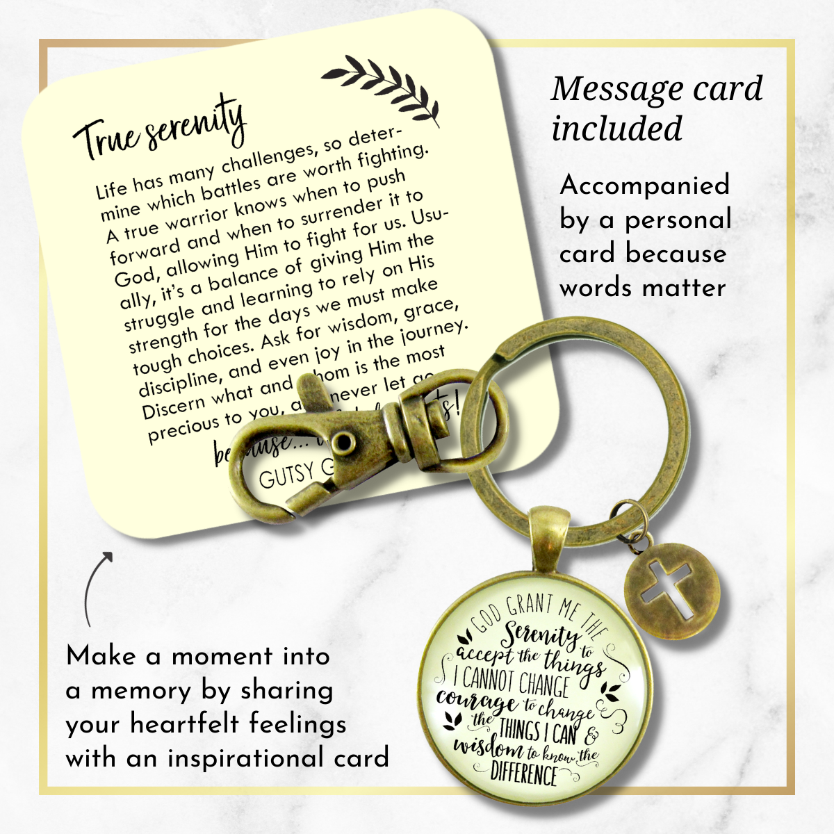 Serenity prayer keychain online