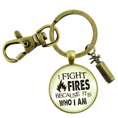 Firefighter Keychain I Fight Fires BecauseAppreciation Gift Jewelry Extinguisher Charm - Gutsy Goodness Handmade Jewelry;Firefighter Keychain I Fight Fires Becauseappreciation Gift Jewelry Extinguisher Charm - Gutsy Goodness Handmade Jewelry Gifts