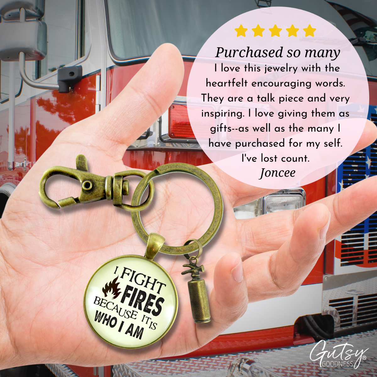 Firefighter Keychain I Fight Fires BecauseAppreciation Gift Jewelry Extinguisher Charm - Gutsy Goodness Handmade Jewelry;Firefighter Keychain I Fight Fires Becauseappreciation Gift Jewelry Extinguisher Charm - Gutsy Goodness Handmade Jewelry Gifts