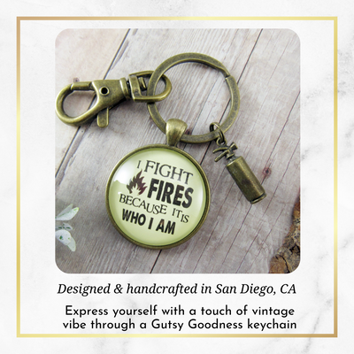 Firefighter Keychain I Fight Fires BecauseAppreciation Gift Jewelry Extinguisher Charm - Gutsy Goodness Handmade Jewelry;Firefighter Keychain I Fight Fires Becauseappreciation Gift Jewelry Extinguisher Charm - Gutsy Goodness Handmade Jewelry Gifts