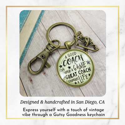 Hockey Coaching Sport Keychain Great Coach Changes Life Thank You Gift - Gutsy Goodness Handmade Jewelry;Hockey Coaching Sport Keychain Great Coach Changes Life Thank You Gift - Gutsy Goodness Handmade Jewelry Gifts