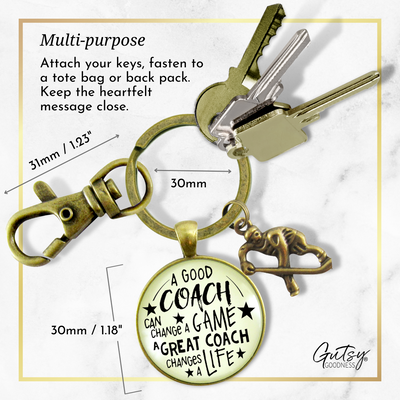 Hockey Coaching Sport Keychain Great Coach Changes Life Thank You Gift - Gutsy Goodness Handmade Jewelry;Hockey Coaching Sport Keychain Great Coach Changes Life Thank You Gift - Gutsy Goodness Handmade Jewelry Gifts
