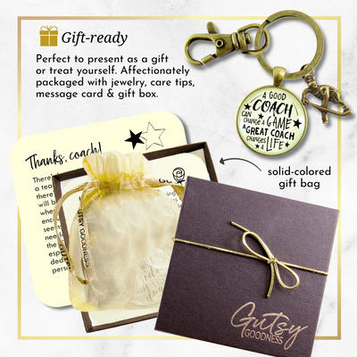 Hockey Coaching Sport Keychain Great Coach Changes Life Thank You Gift - Gutsy Goodness Handmade Jewelry;Hockey Coaching Sport Keychain Great Coach Changes Life Thank You Gift - Gutsy Goodness Handmade Jewelry Gifts