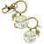 Best Friends Keychains Set of 2 The Luckiest Has Same Seasons of Life Jewelry - Gutsy Goodness