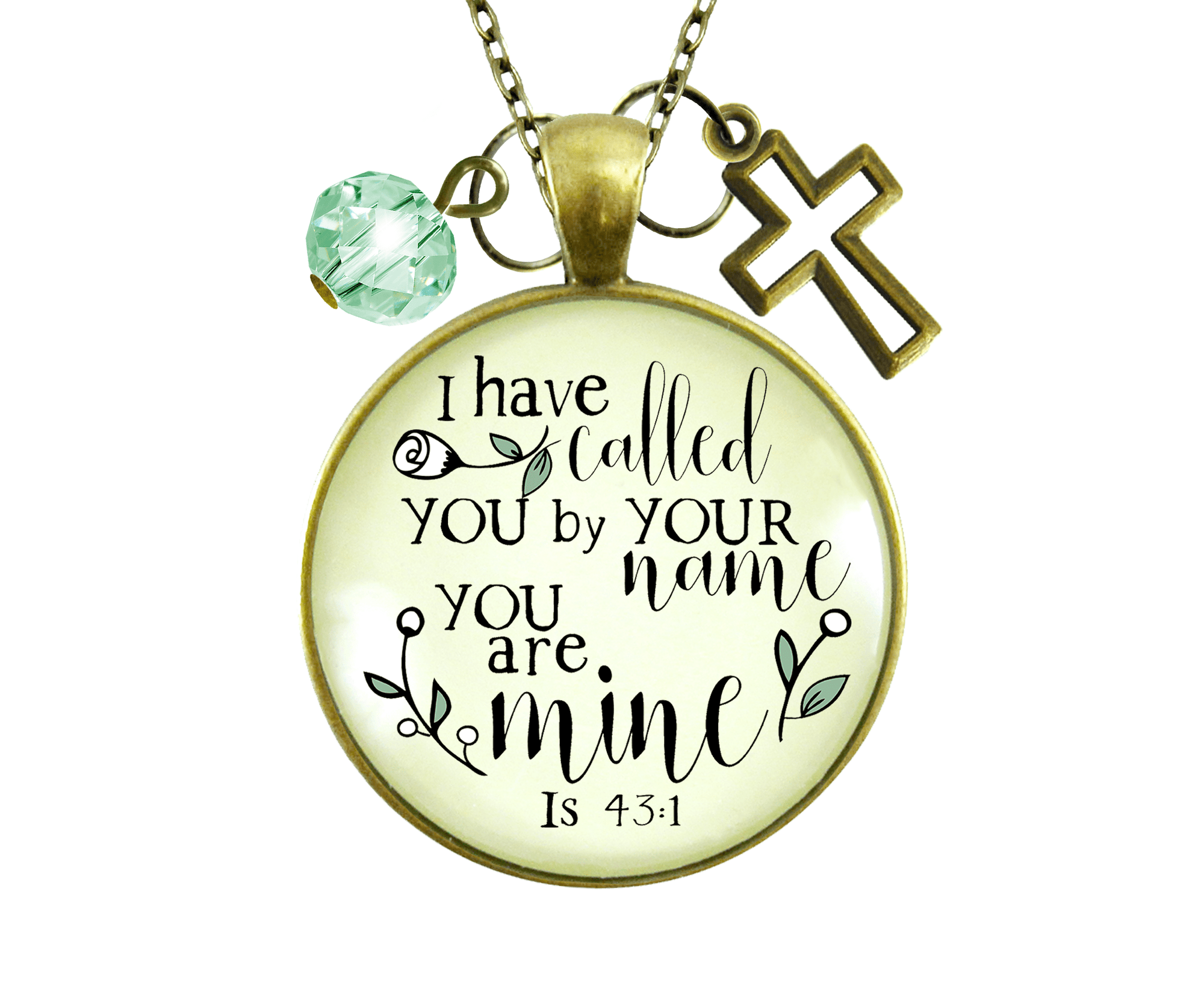 Faith Necklace I Have Called You By Your Name Inspirational Jewelry - Gutsy Goodness